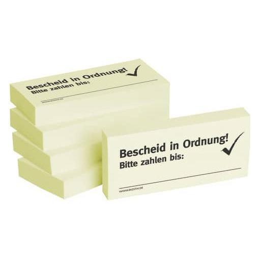 Bizstix Notiz 'in Ordnung' 75x35mm (35 x 75 mm) (1301010123)