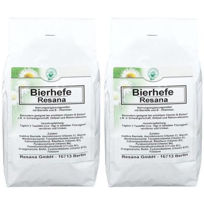 Bierhefe Resana 2x 2x500 g Pulver
