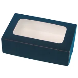 170 Sushi Take away Boxen schwarz mit Sichtfenster 16x10x5cm fettdicht