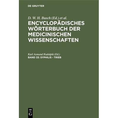 Syphilis - Trieb, Gebundene Ausgabe von , De Gruyter, 978-3-11-119320-5
