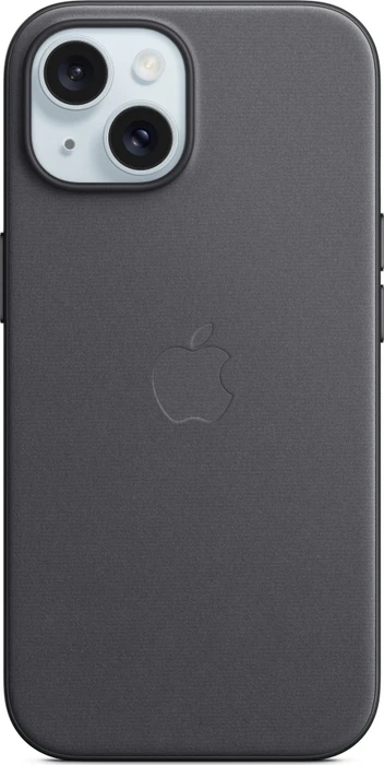 Apple iPhone 15 FineWoven-Stoff Handyhülle mit MagSafe schwarz