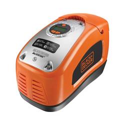 Black & Decker ASI300-XJ Kompressor ASI300-QS 11 bar Doppelkopf, Digitales Display, Automatische Abschaltung