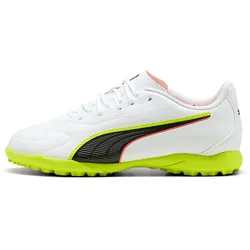 PUMA King 20 Play TT Multinocken-Fußballschuhe Kinder 01 - PUMA white/glowing red/yellow alert 32