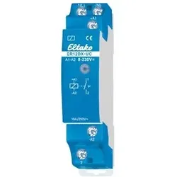 Eltako 22100002 Schaltrelais mit patentierter Duplex-Technologie und Universal-Steuerspannung, 1 Schließer 16A ER12DX-UC