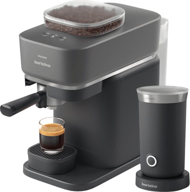 Philips Baristina BAR308/60 Koffiemachine met Melkopschuimer - Zwart