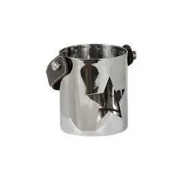 Kerzenlaterne Toba Stern Edelstahl 10cm