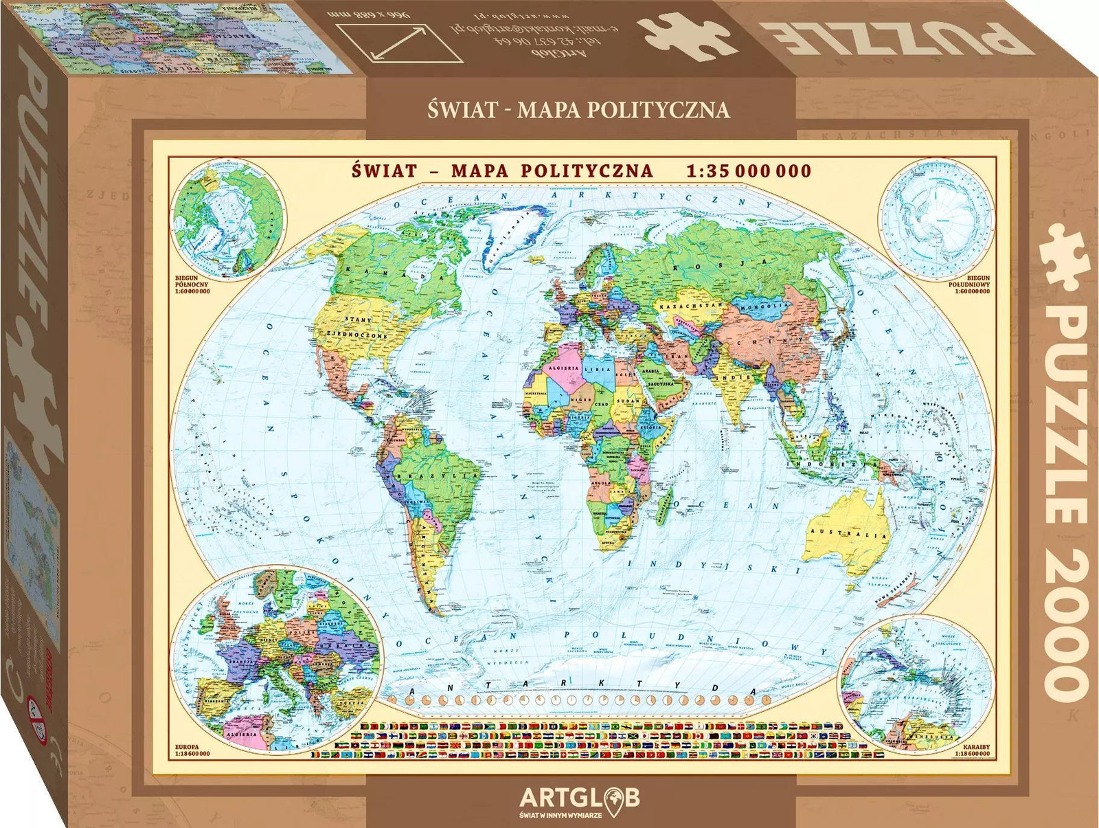 Demart Puzzel Politieke Wereld 2000 stukjes