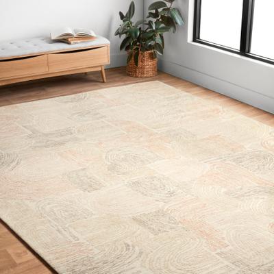 Alexander Home Aubrey Modern Abstract 100% Wool Area Rug