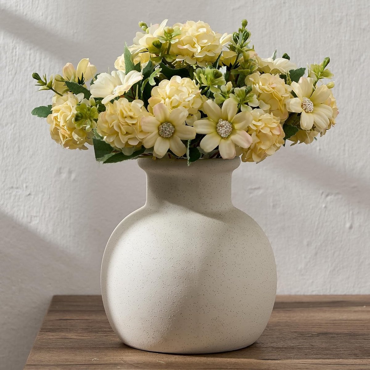 SnelShoppen Moderne Keramische Vaas, Terracotta Rustieke Boho Decoratie, 15,2 cm
