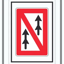 HB-Druck überholverbot für Verbände Symbol A0 (841x1189mm)