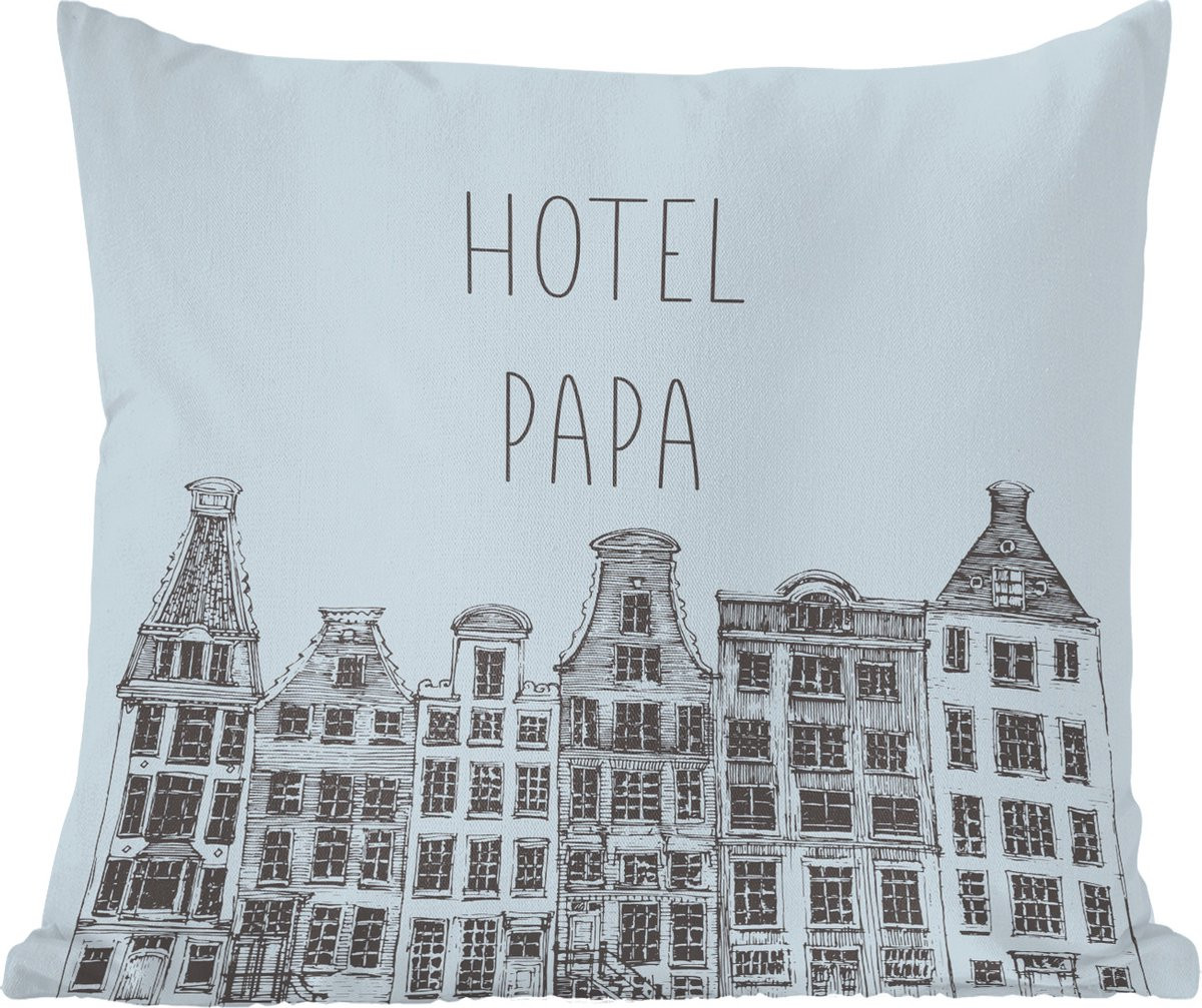 Sierkussen met quotes voor vader - 40 x 40 cm