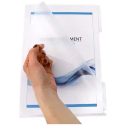 EICHNER PP-Aktenhülle rechts & oben offen - genarbt 0,18 mm transparent