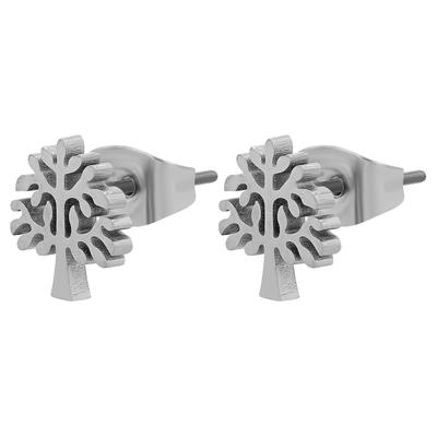 Paar Ohrhänger ADELIA´S "Ohrringe – Ohrstecker aus Edelstahl", Damen, Gr. Damen, Edelstahl, silber, Ohrringe, Ideal zum Verschenken – schlicht und stilvoll