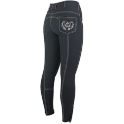Fairplay Damen Reithose Roxana Arctic, schwarz, Damengröße: Größe 36