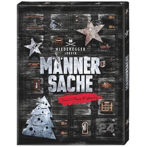 Niederegger Adventskalender Männersache, Marzipan, Nougat, Lebkuchen, Pralinen, 300g