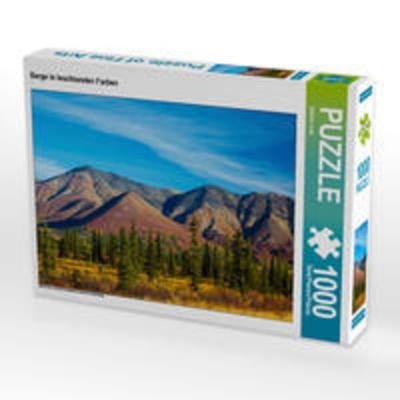 CALVENDO Puzzle Berge in leuchtenden Farben 1000 Teile Lege-Größe 64 x 48 cm Foto-Puzzle Bild von Sabine Jost