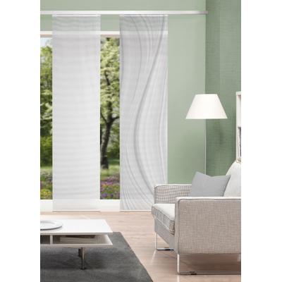 Schiebegardine VISION S "LAURINA" Gr. 1, grau, B:60cm H:260cm, Polyester, Gardinen, Schiebevorhang digitalbedruckt LAURINA