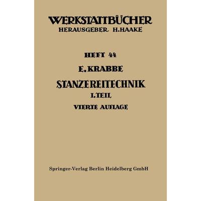 Stanzereitechnik, Taschenbuch von Erich Krabbe, Springer Berlin, 978-3-662-39237-9