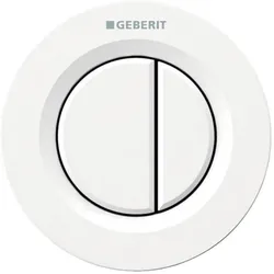 Geberit WC-Steuerung Typ 01 116042111 pneumatisch, 2-Mengen-Spülung, Kunststoff, weiß-alpin