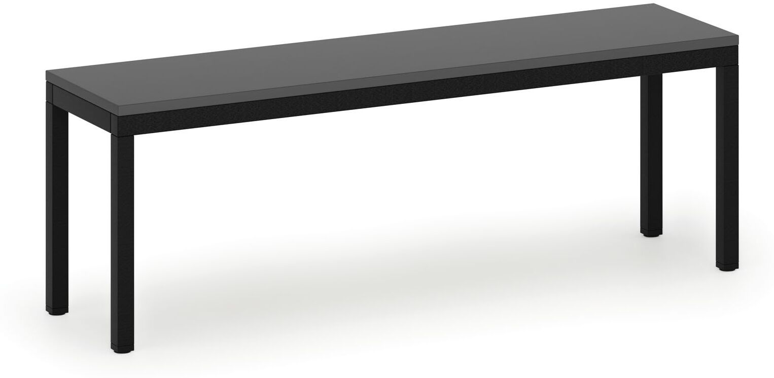 B2B Partner Umkleidebank, Sitzfläche - Laminat, Länge 1200 mm, Graphit