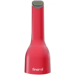 FinaMill One sangria mit zwei FinaPod Pro Plus Batteriebetrieben, Pfeffermühle + Salzmühle, Rot