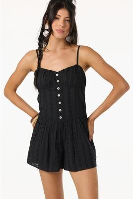 O'Neill s Olive Romper in Black, Size 2XL