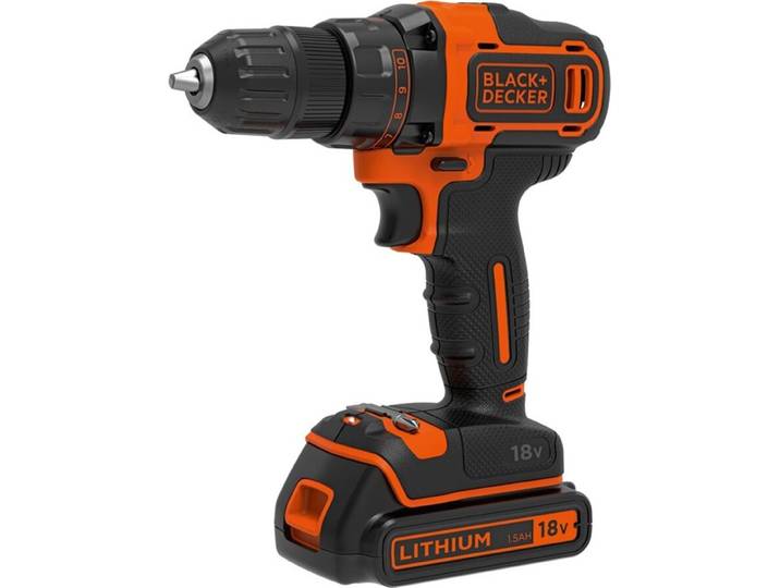 Black + Decker 18V tournevis Bdcdd186B 40Nm 2X1.5Ah