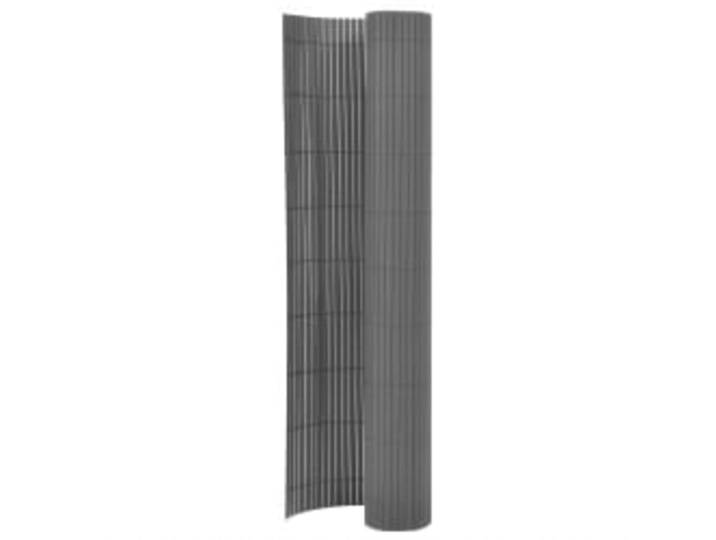vidaXL Gartenzaun Doppelseitig 110x500 cm Grau
