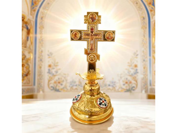 Nouvelle croix orthodoxe jésus Crucifix, ustensiles d'église chrétienne orthodoxe, décoration de maison, croix de jésus pour rituels religieux, cadeau