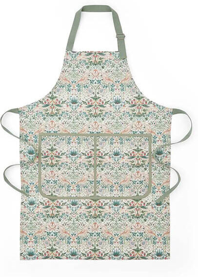 Morris & Co Strawberry Thief Cochineal / Willow Apron