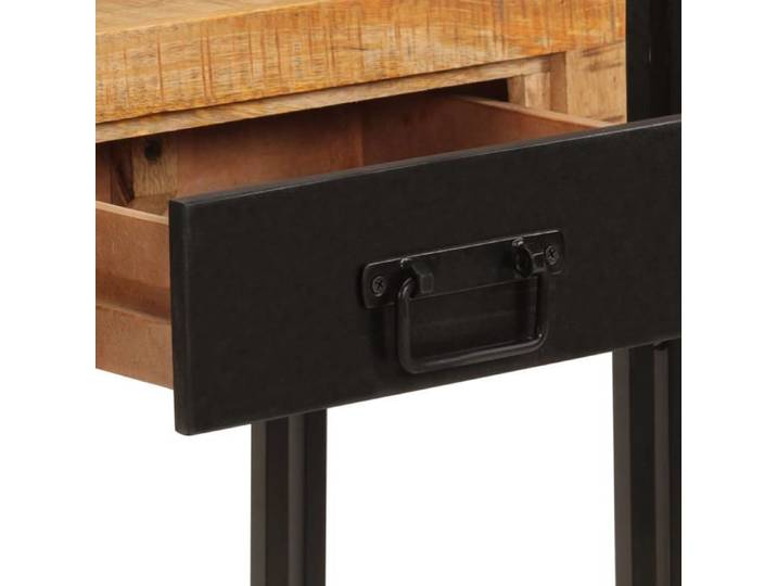 Table console 110x30x76 cm Bois de manguier solide_2 ans garantie_77820