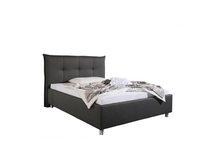 Livetastic Polsterbett Fraser, Anthrazit, Metall, 100x200 cm, Made in Germany, für Lattenrost geeignet, Schlafzimmer, Betten, Polsterbetten