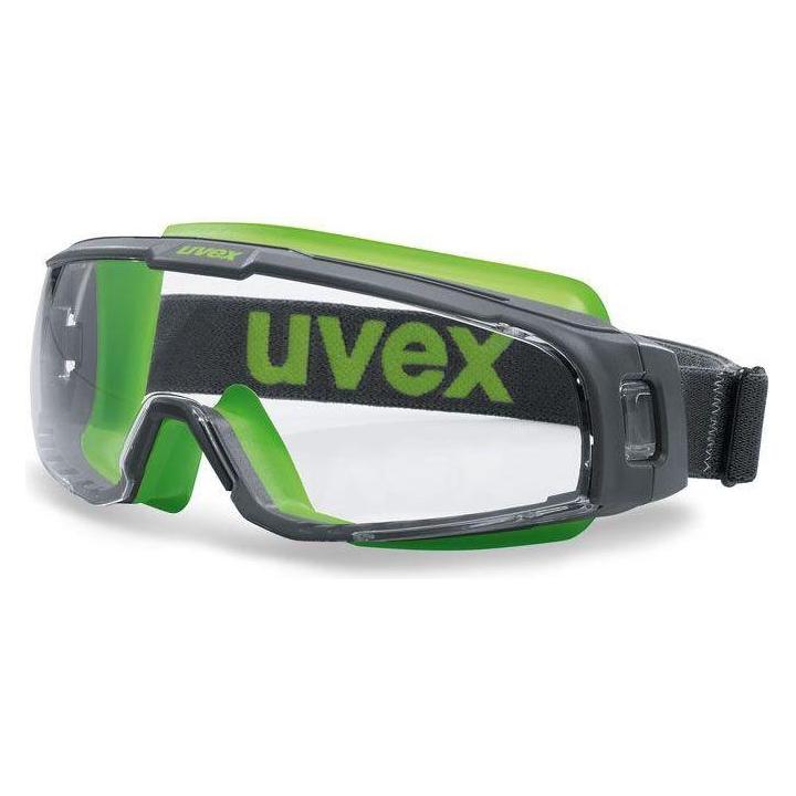 Uvex Safety goggles U-sonic, clear panoramic lens, supravision excellence (non-scratch and anti-fog) (UV9308245RT)