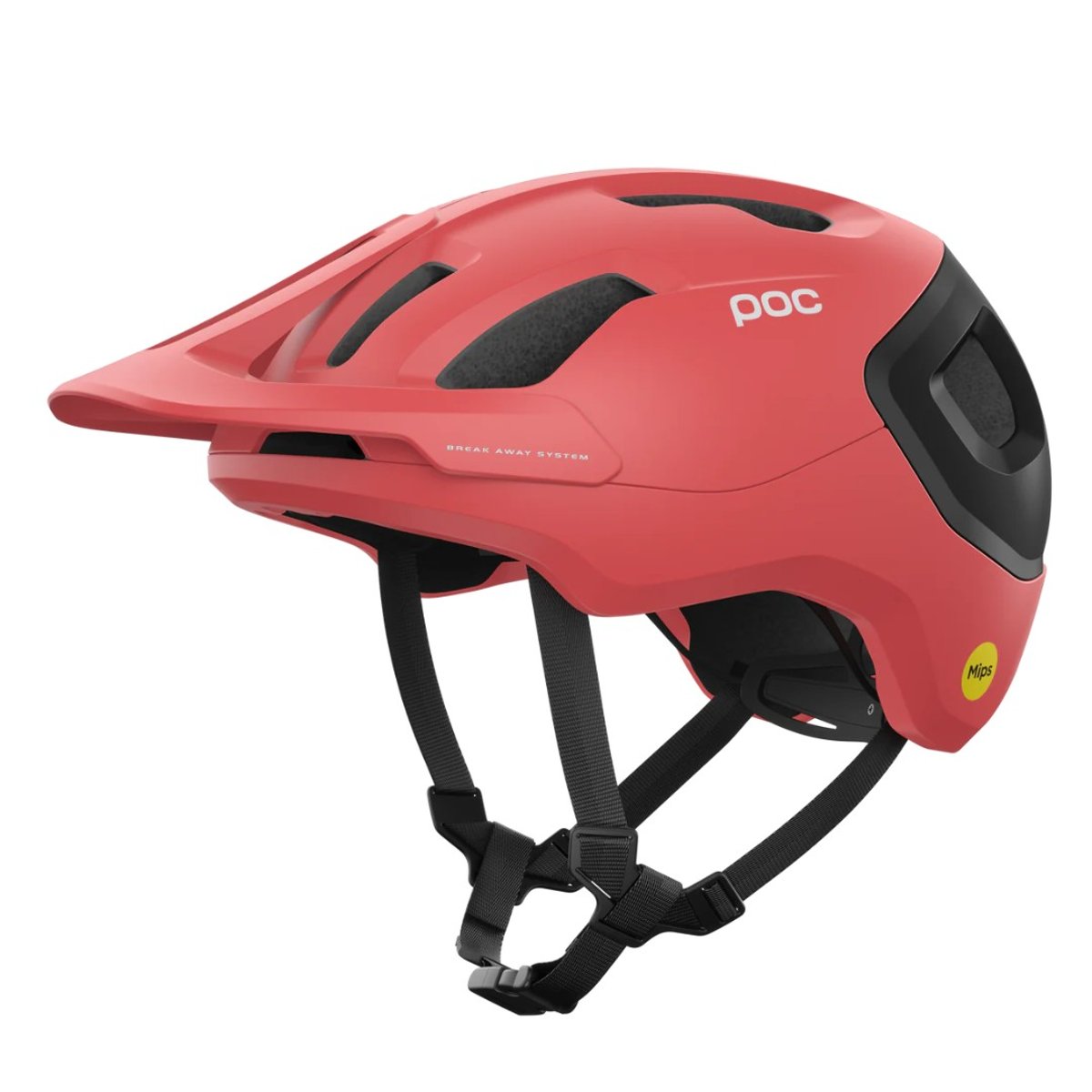 Capacete POC Axion Race MIPS vermelho mate, Tamanho M Unisex