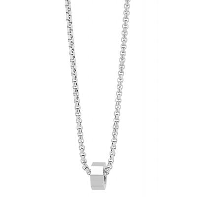 Kette mit Anhänger ADELIA´S "Unisex Edelstahl Halskette mit Anhänger", silber, Halsketten, Damen, unbekannt, Edelstahl