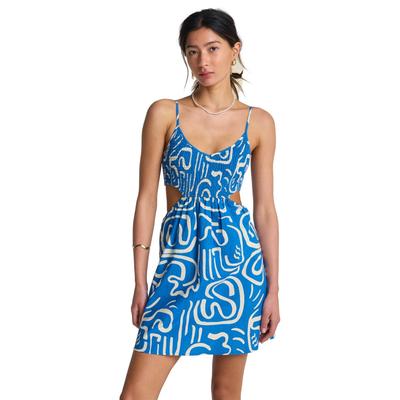 Minikleid BILLABONG "Desire", Damen, Gr. XL, blau, Obermaterial:100% Viskose., Kleider Minikleid