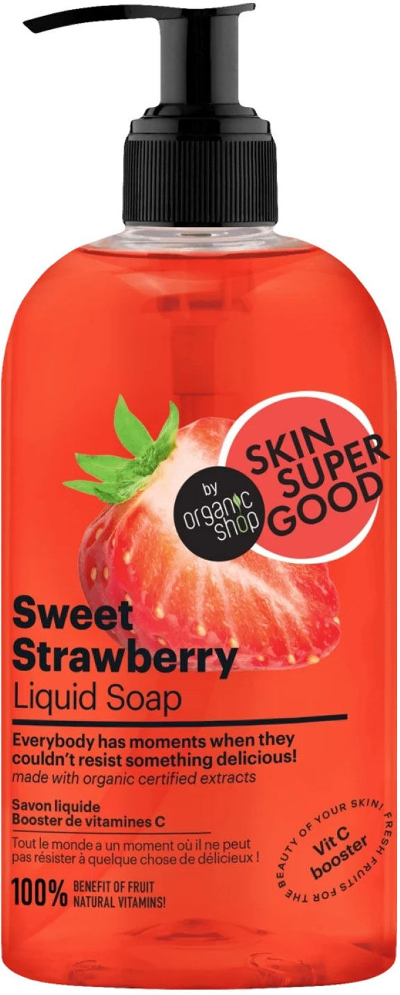 ORGANIC SHOP Sweet Strawberry Liquid Soap 500ml
