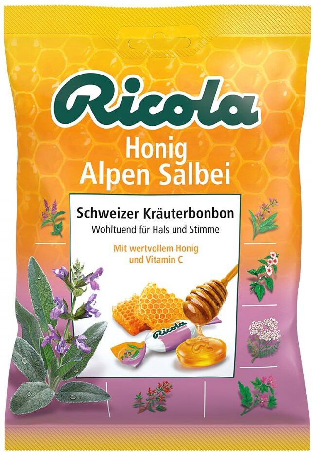 Ricola mit Z. Honig Alpen Salbei Bonbons 75g