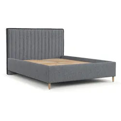 POLSTERBETT Aria 140/200 cm Grau im Neve Stoff