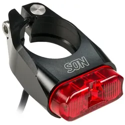 SON Rückleuchte Sattelschelle 34,9 mm 6 V StVZO | schwarz