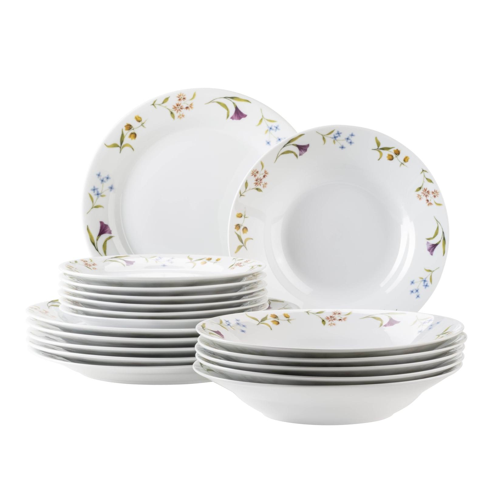 Mäser Teller-Set, Porzellan Zosma Weiß
