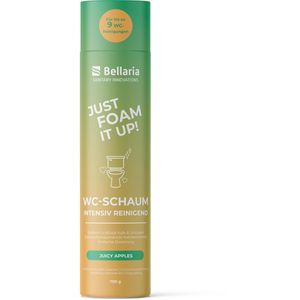Bellaria WC-Reiniger WC-Schaum, Green Apple, Pulver, mit fruchtigem Duft, Pack 700 g