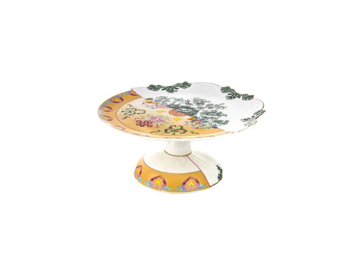 Design Tortenplatte „Hybrid Raissa“ aus Porzellan Multicolor Seletti
