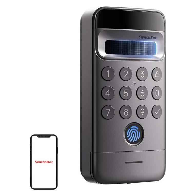 SwitchBot Tastatur für das Keypad Vision Pro (Elektronische Zahlenkombination, Fingerabdruck) (W7300502)