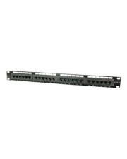 LogiLink Patch Panel RJ-45 X 24 Schwarz RAL 9005 48,3 cm 19" Ungeschirmt (7100048)