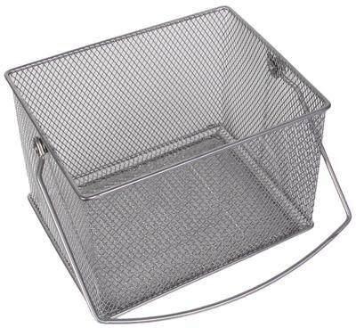 YBM Home Stainless Steel Rectangle Mesh Condiment Caddy and Utensil/ Napkin Holder, 2370