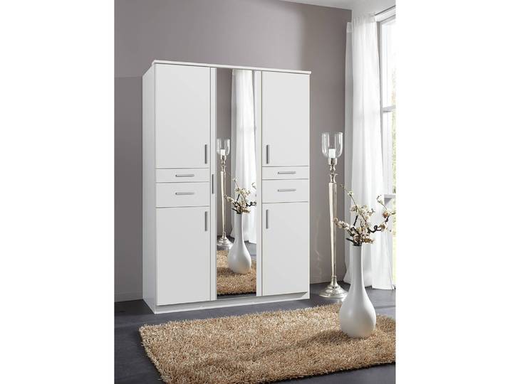 Armoire II 135cm Blanc/Blanc