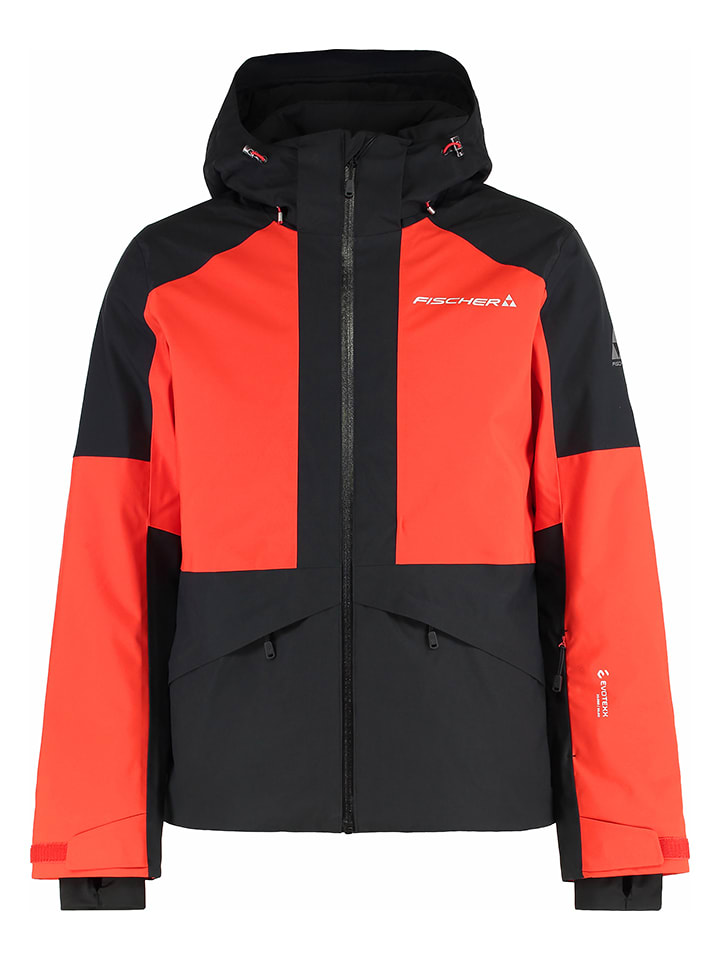Fischer Ski-/ Snowboardjacke "Explorer" in Orange/ Schwarz - 3XL