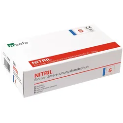 Cleanclub Einmalhandschuhe Nitril Extra puderfrei blau Gr. S (1 Box = 100 Stück)