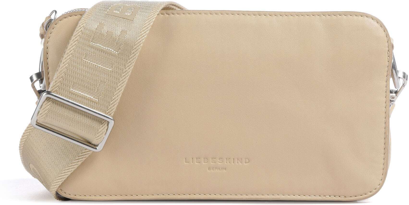 Liebeskind Clarice Sheep Natural Umhängetasche aus Leder, beige